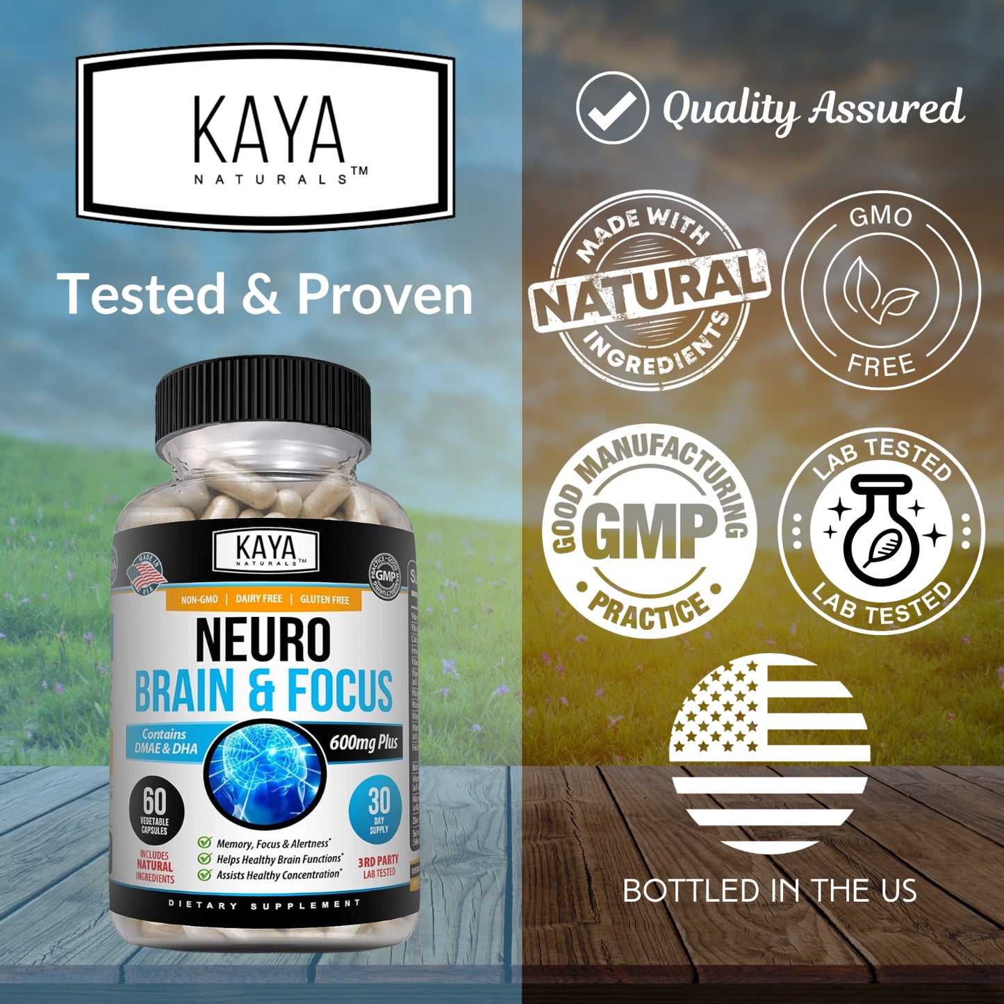 Brain Health & Memory Booster, Focus Function, Clarity Nootropic Supplement