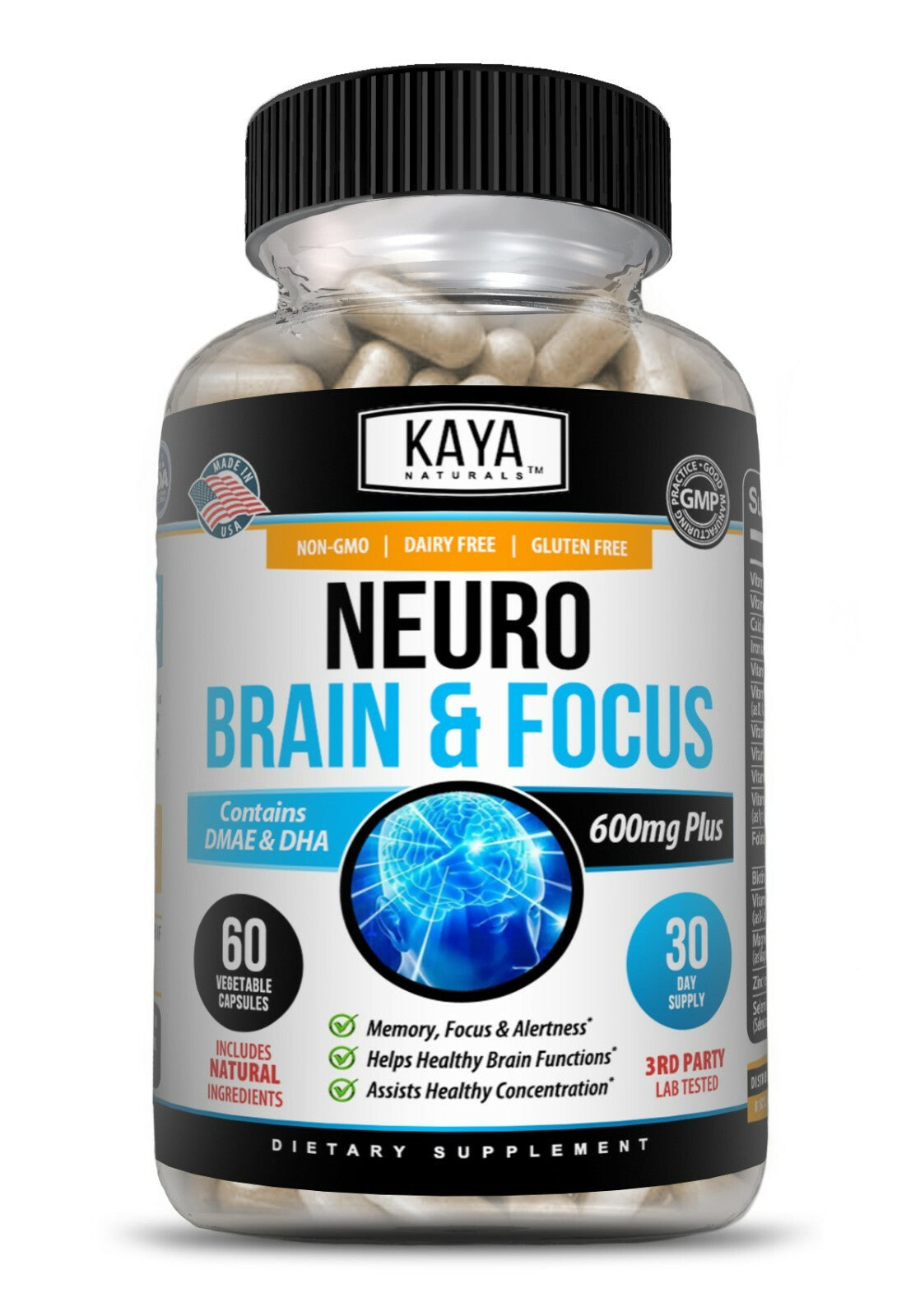 Brain Health & Memory Booster, Focus Function, Clarity Nootropic Supplement