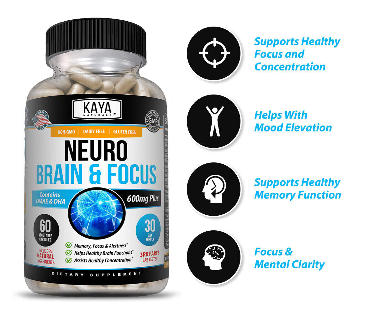 Brain Health & Memory Booster, Focus Function, Clarity Nootropic Supplement