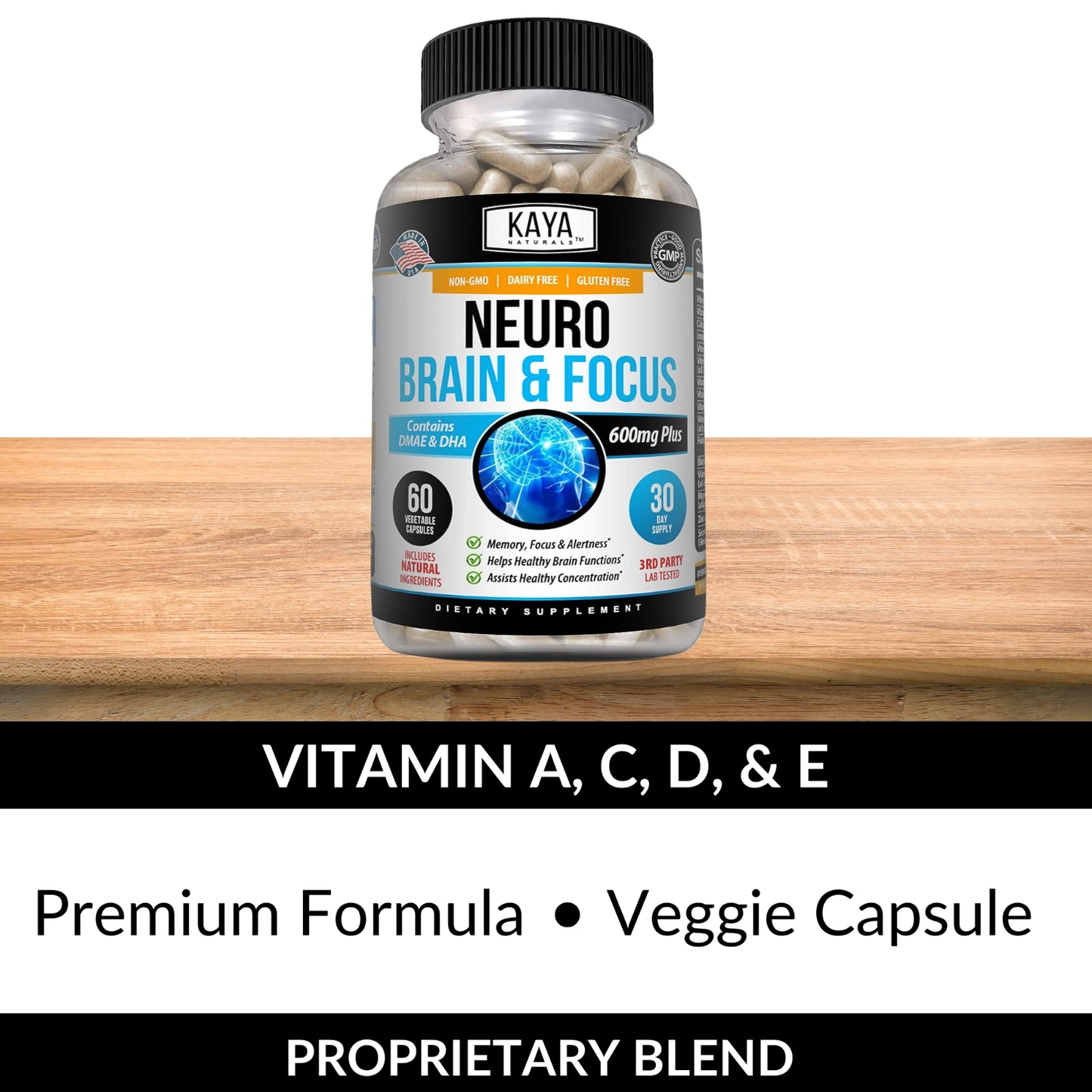 Brain Health & Memory Booster, Focus Function, Clarity Nootropic Supplement