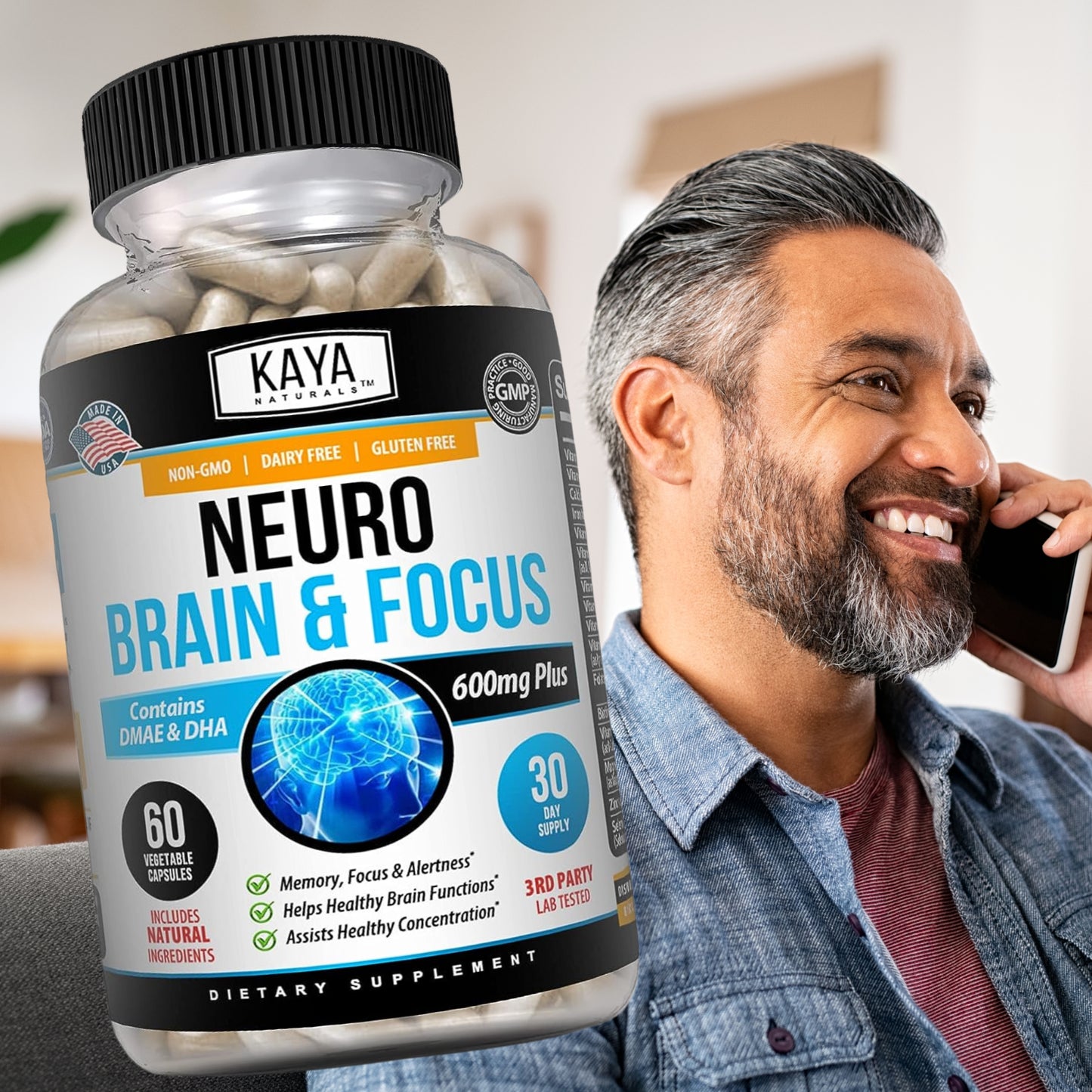 Brain Health & Memory Booster, Focus Function, Clarity Nootropic Supplement