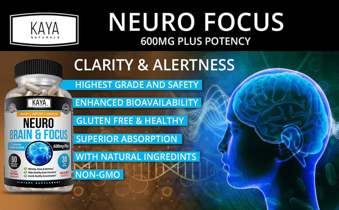 Brain Health & Memory Booster, Focus Function, Clarity Nootropic Supplement