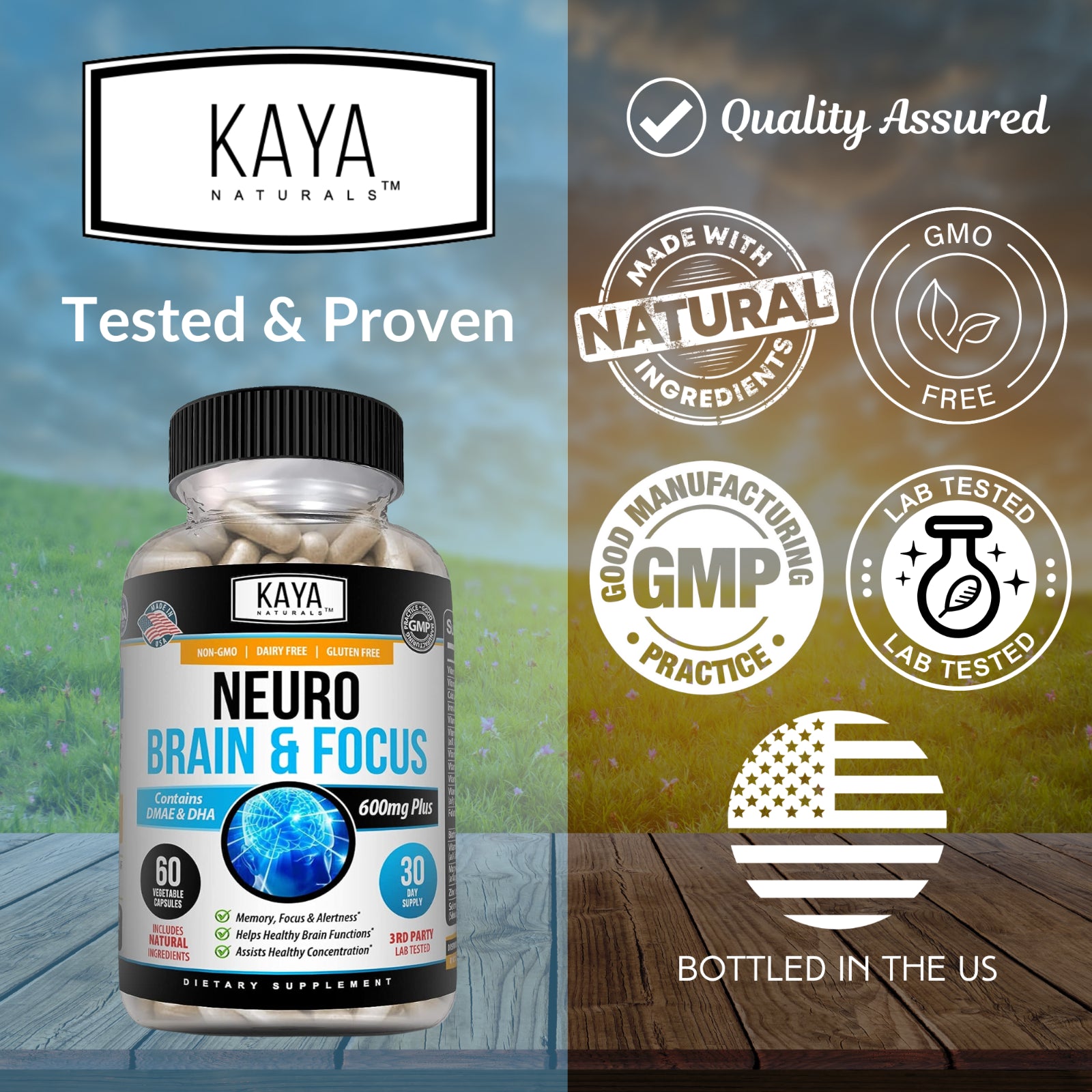 Brain Health & Memory Booster, Focus Function, Clarity Nootropic Supplement