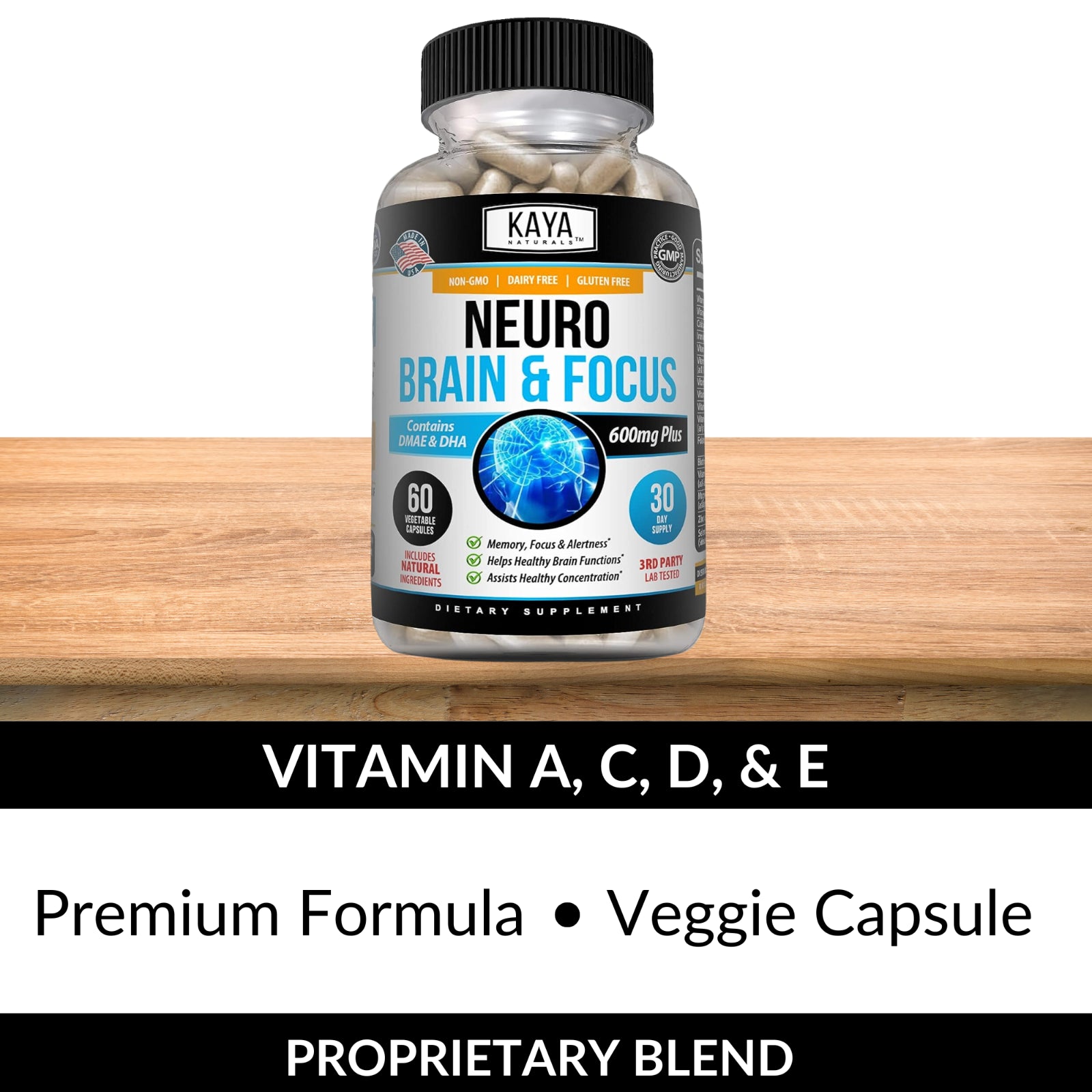 Brain Health & Memory Booster, Focus Function, Clarity Nootropic Supplement
